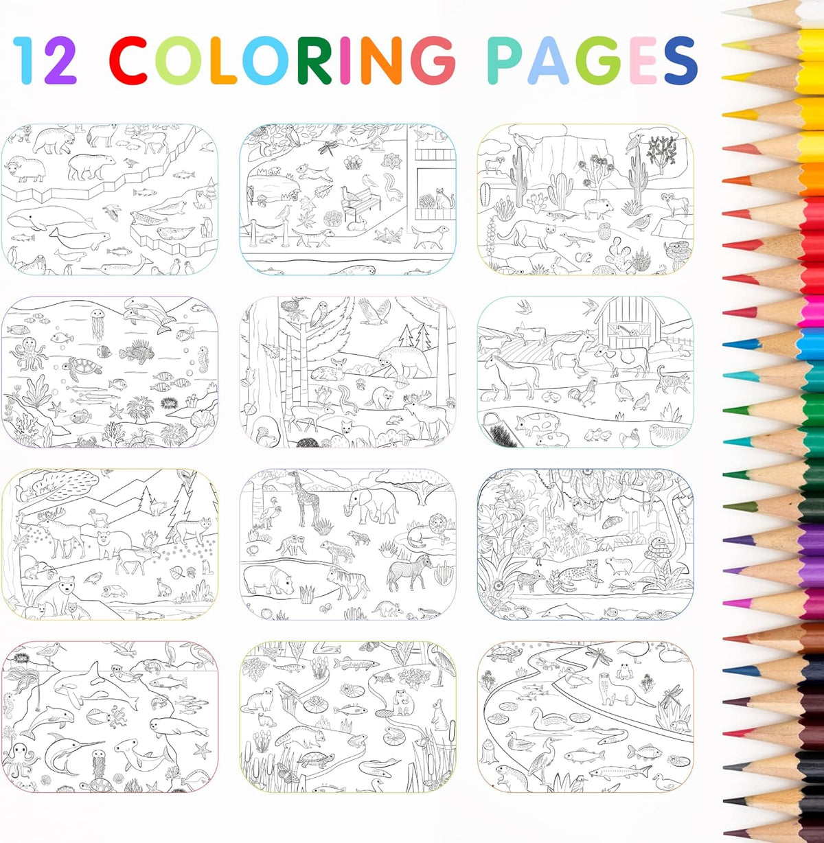 Animal All Around Town Sticker Book Activity