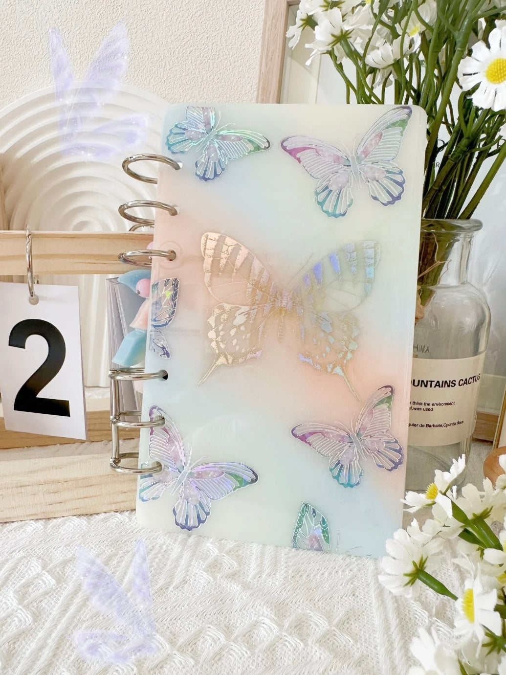 Handmade Resin Art Notebook Custom A6 Journal Kit