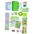 Green Journal Kit|Monthly Weekly Planner Notebook|Budget Binder|Accessories