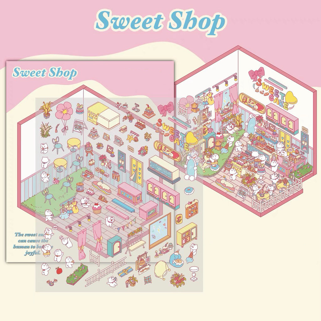 Sticker Scene! DIY Cinema|Harvest Season|Zombie|Claw Machine|Work Time