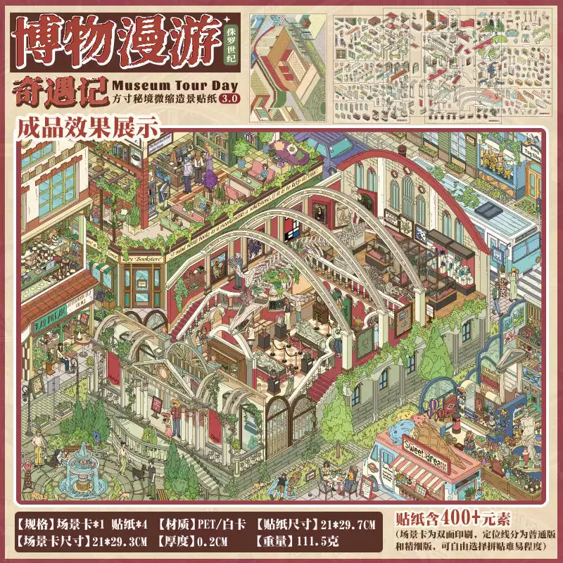 Izakaya Baking Kitchen Museum Tour Day Grocery Store 3D Sticker Scene