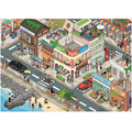 K-Drama Themed Streets Villas 3D Miniature Scenery Stickers