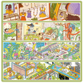 Fairytale Theme Meeting In The Deep Sea Thumbelinas Home Flower House Starry Sky Cabin Sticker