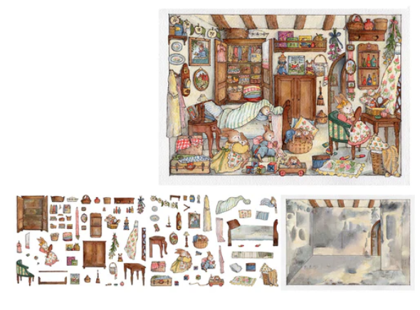 DIY 3D Landscape Stickers Bunny Tailors Workday Cozy Cottage