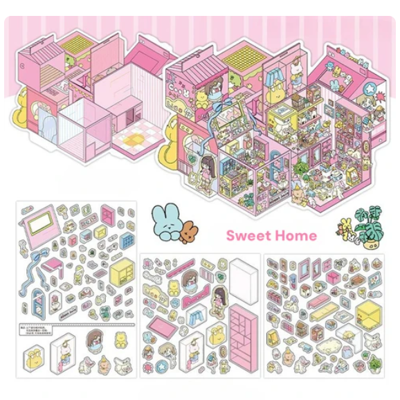 3D Sticker Scene Cooking Kitchen Secret Realms Laboratory Wardrobe