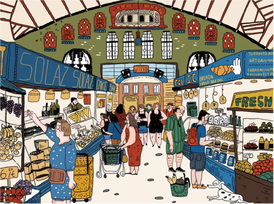 Travel Diary Seyahat Gunlugu 3D Sticker Scene