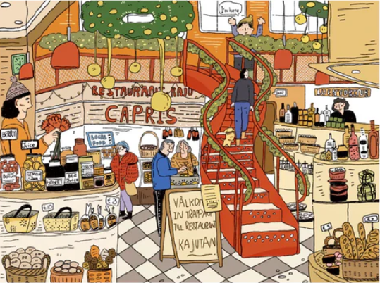 Travel Diary Seyahat Gunlugu 3D Sticker Scene