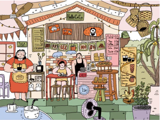 Travel Diary Seyahat Gunlugu 3D Sticker Scene