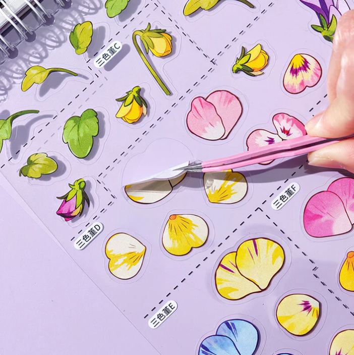 Planting Manual Minature Garden DIY Scene Sticker Book
