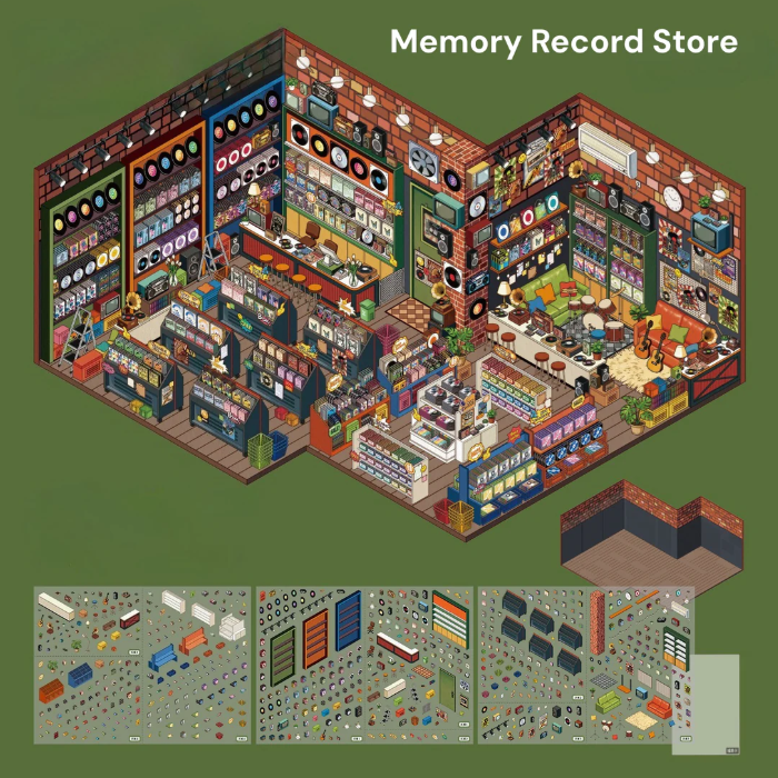 The Glass House Dreamland 3D Sticker Scene
