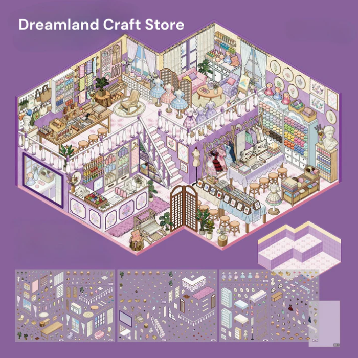 The Glass House Dreamland 3D Sticker Scene