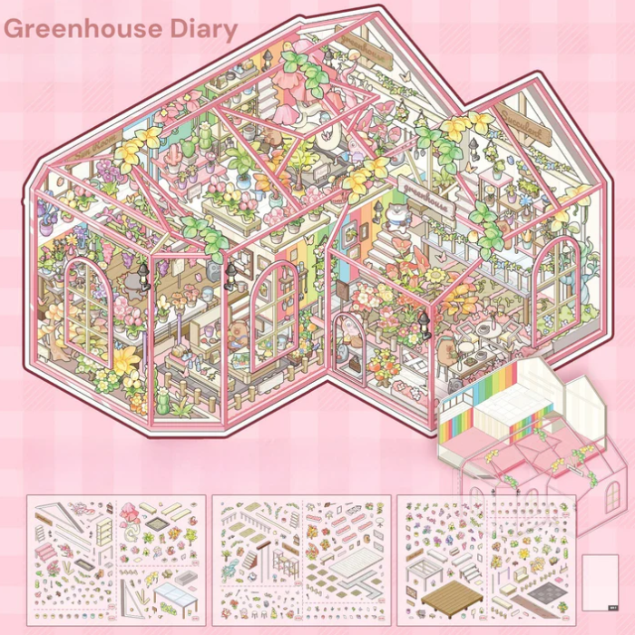The Glass House Dreamland 3D Sticker Scene