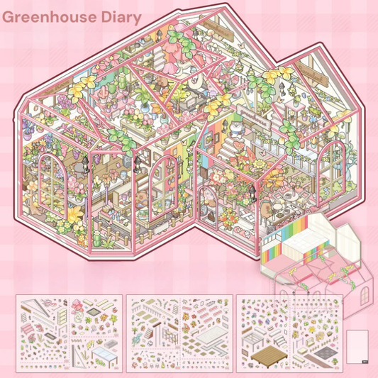 The Glass House Dreamland 3D Sticker Scene
