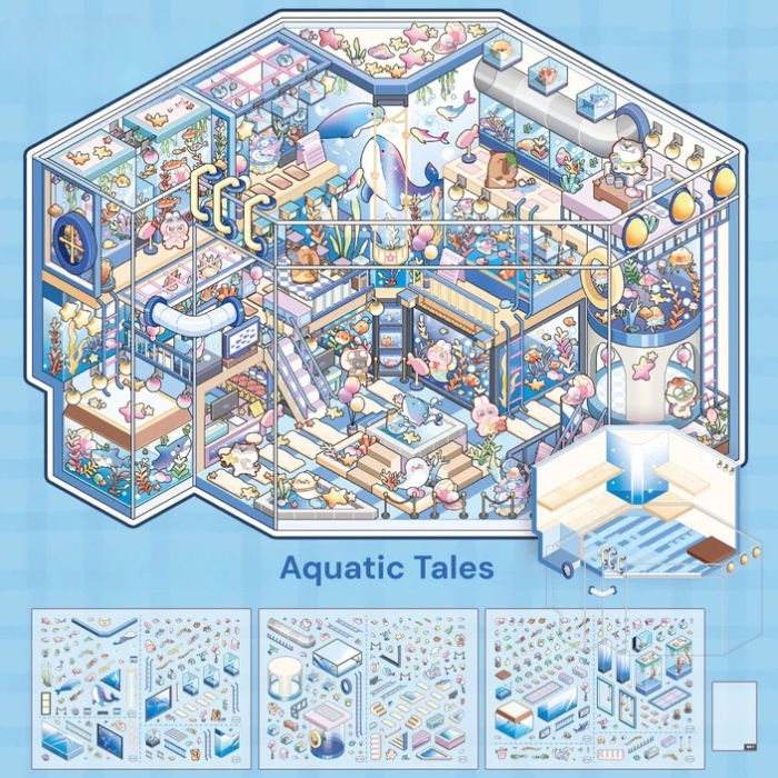 The Glass House Dreamland 3D Sticker Scene