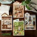 Cat Themed Cute Cat Daily Life Room Stickers for DIY