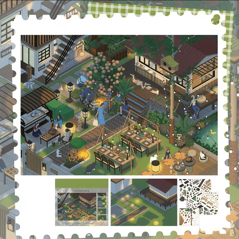 Urban Casual Daily Scene Stickers Collection