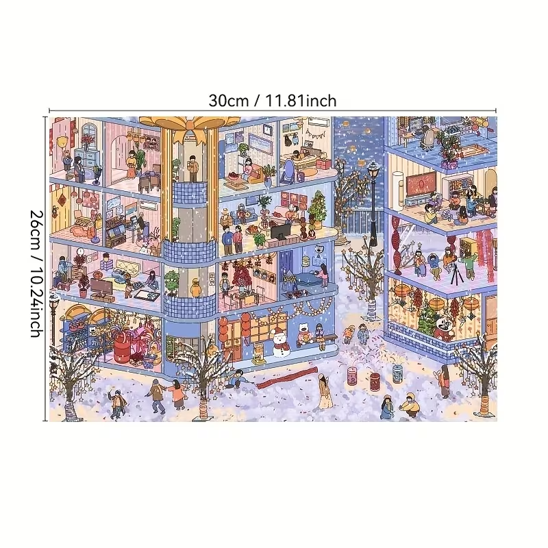 Journal Winter Island Spring Pass Dinner Party 3D Sticker Scene