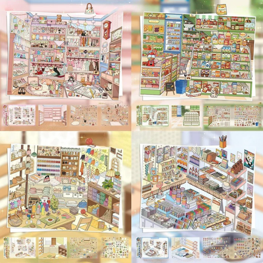 Organize Stationery Shop Clothing Coffee Shop Big Size Sticker