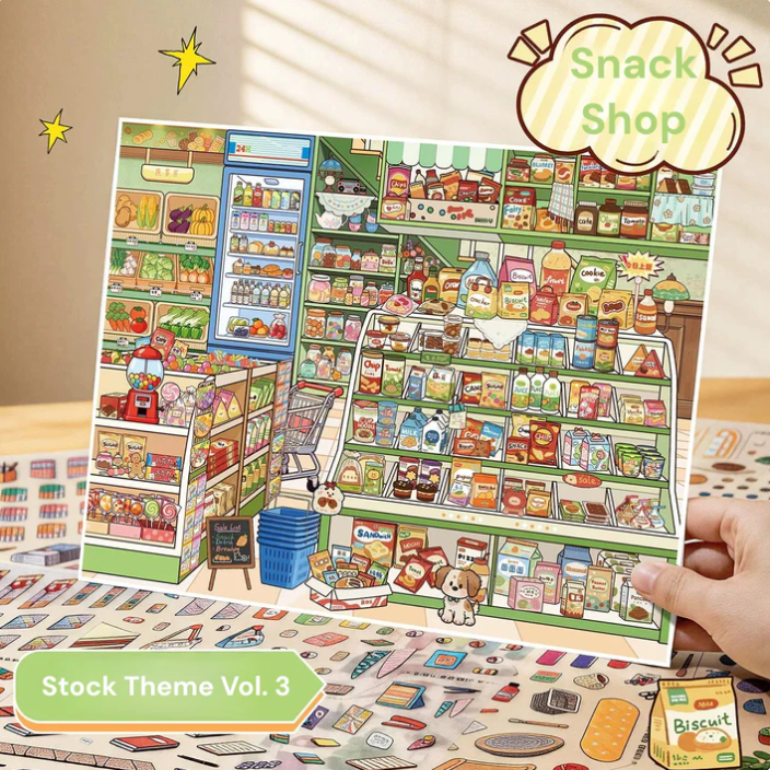 Organize Stationery Shop Clothing Coffee Shop Big Size Sticker