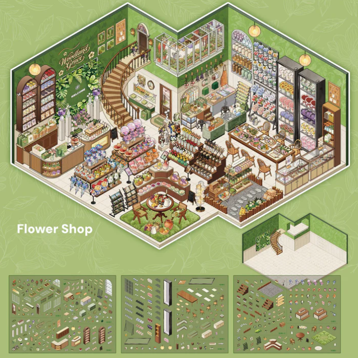 Organize Stationery Shop Clothing Coffee Shop Big Size Sticker