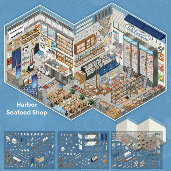 Organize Stationery Shop Clothing Coffee Shop Big Size Sticker