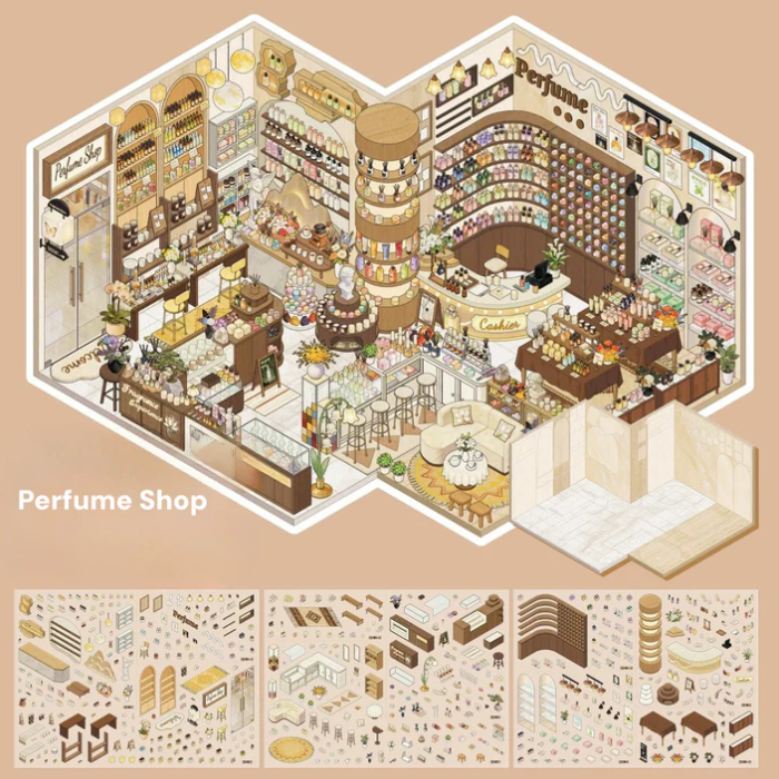 Organize Stationery Shop Clothing Coffee Shop Big Size Sticker