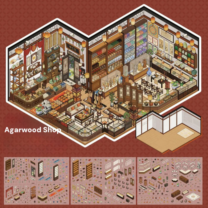 Organize Stationery Shop Clothing Coffee Shop Big Size Sticker