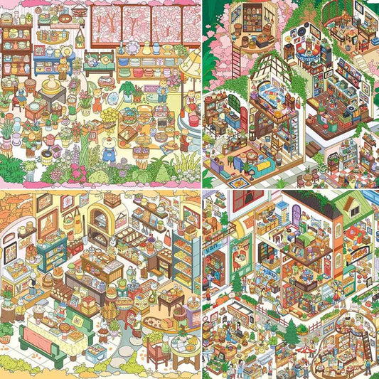 Seasonal Street Scene Stickers