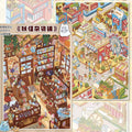 Sweet & Fun Dining Yokai General Store Landscape Stickers