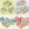 DIY Daydream Apartments 3D Miniature Scene Stickers