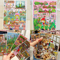 DIY Mini Card 3D Landscape Stickers