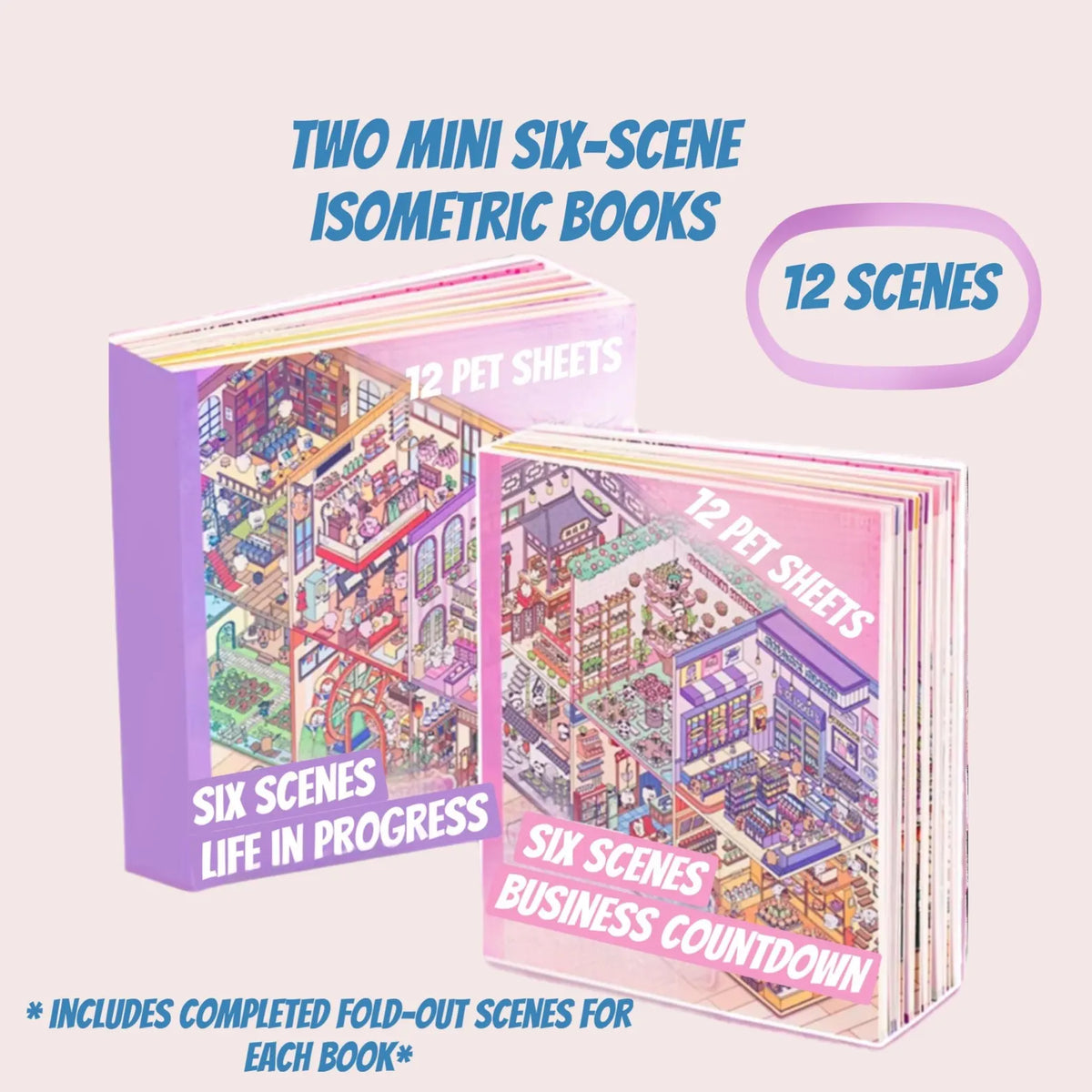Sticker Scene Book 6 Different Themes