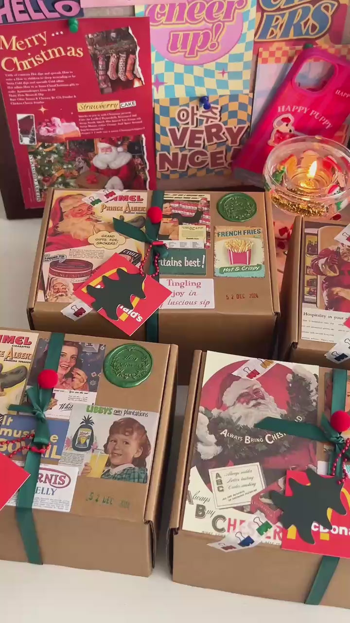 Handmade Christmas Candle Gift Box